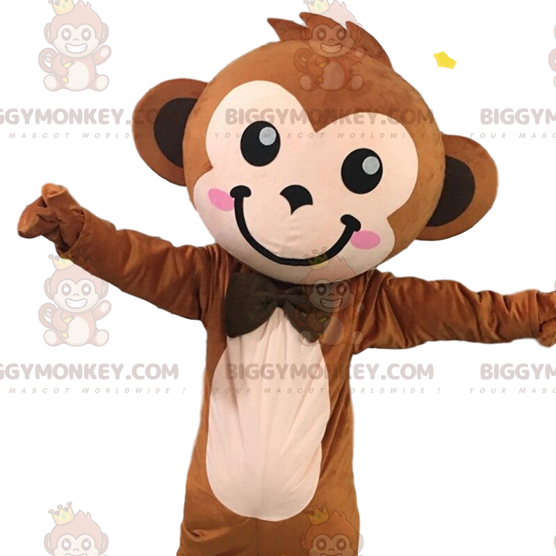 Costume De Mascotte BIGGYMONKEY De Singe Marron Taille L 175 180 CM