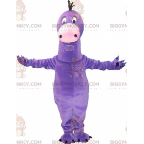 Divertente costume mascotte gigante viola dinosauro