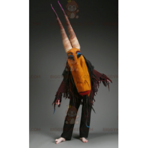 Kostium maskotki Wiedźma BIGGYMONKEY™ z rogami - Biggymonkey.com