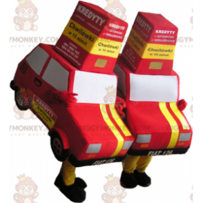 červený a žlutý maskot auta BIGGYMONKEY™s – Biggymonkey.com