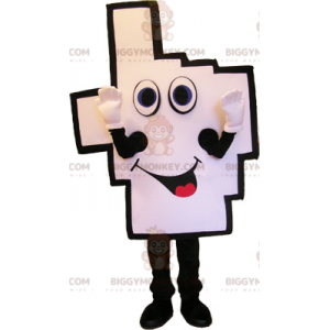 Giant Hand Finger Up Square Graphic BIGGYMONKEY™ Mascot Costume