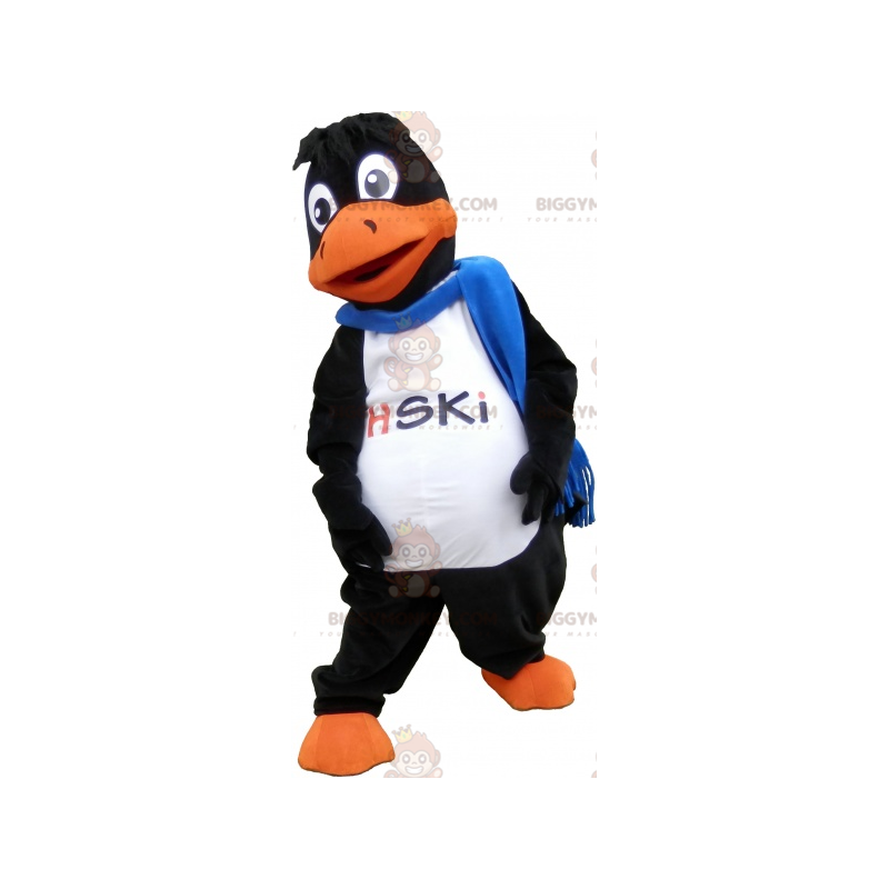 BIGGYMONKEY™ Giant Black and Orange Duck Mascot Costume with