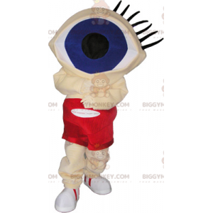 BIGGYMONKEY™ Traje de mascote de cara engraçado com olhos