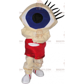 BIGGYMONKEY™ Funny Guy With Huge Eye Head Mascot Costume –