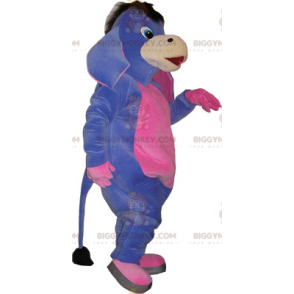 Costume de mascotte BIGGYMONKEY™ d'âne violet et rose. Costume