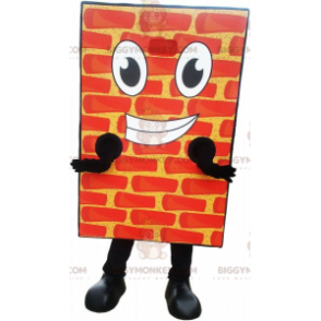 Smiling Giant Red Brick BIGGYMONKEY™ Mascot Costume -