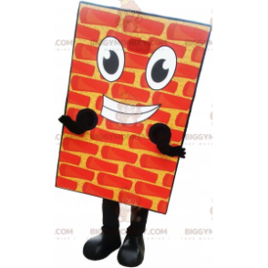 Smiling Giant Red Brick BIGGYMONKEY™ Mascot Costume -