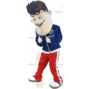 BIGGYMONKEY™ Youth Mascot Costume In Tracksuit With Hair Up –