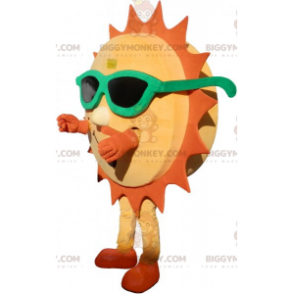 Kostým maskota Sun BIGGYMONKEY™ se zelenými brýlemi –