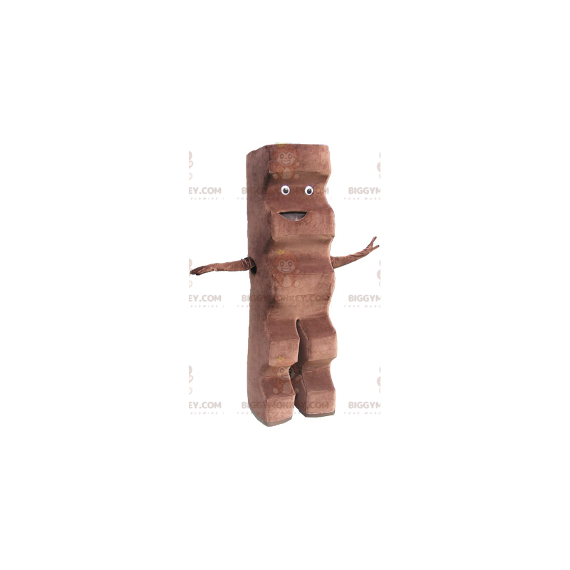 Traje de mascote de barra de chocolate gigante BIGGYMONKEY™ –