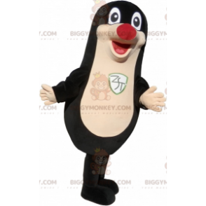 BIGGYMONKEY™ Costume da mascotte paffuto e divertente foca nera