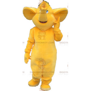 Big All Yellow Elephant BIGGYMONKEY™ maskotkostume -