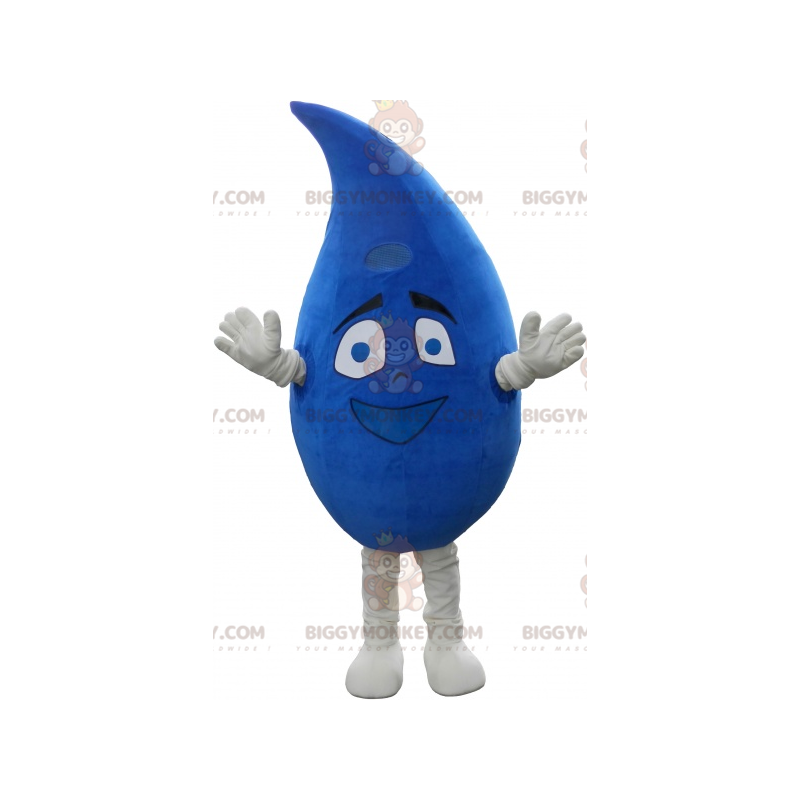 Costume da mascotte BIGGYMONKEY™ con Goccia d'acqua blu gigante