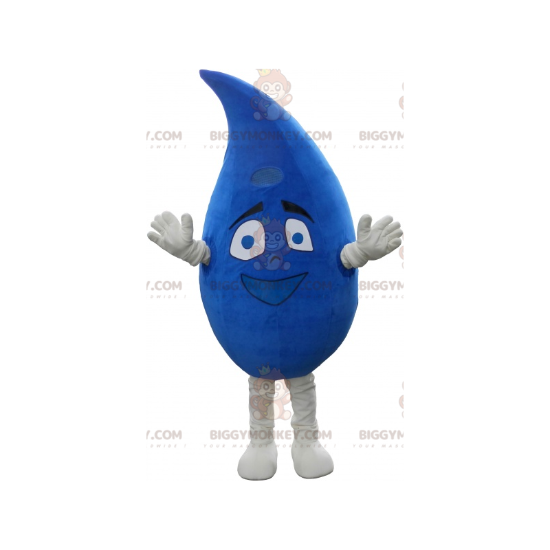 Glimlachend gigantische blauwe waterdruppel BIGGYMONKEY™