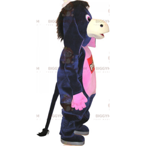 Super Fun Black and Pink Donkey BIGGYMONKEY™ Mascot Costume -