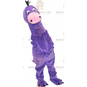 Disfraz de mascota BIGGYMONKEY™ de dinosaurio púrpura grande