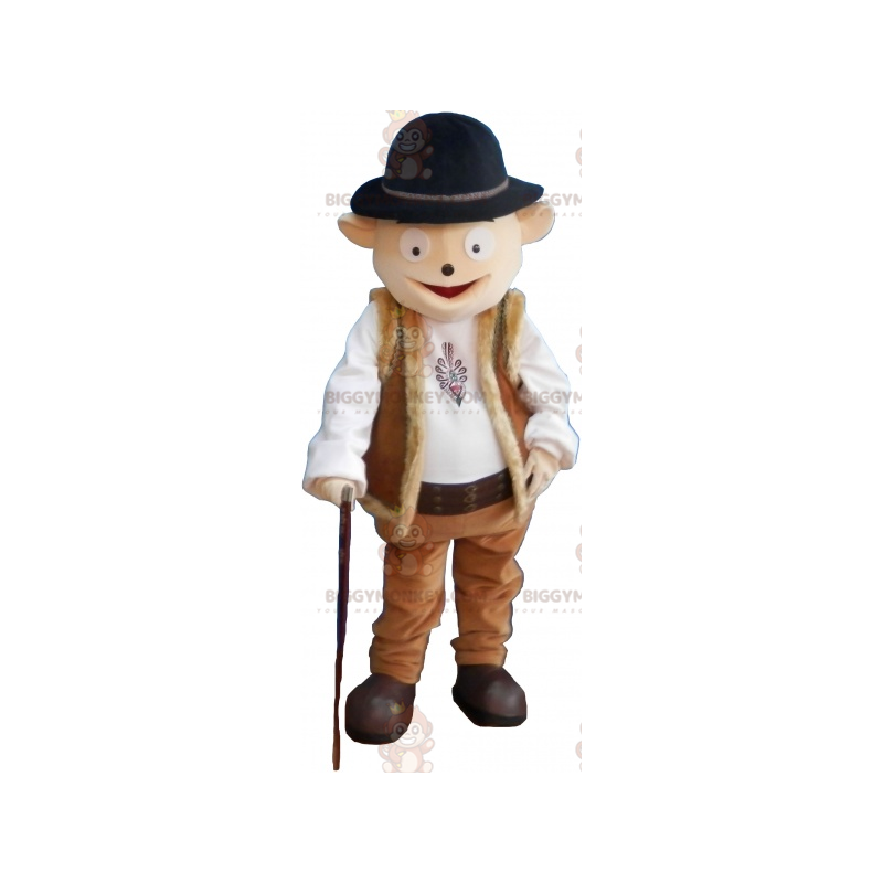 Costume de mascotte BIGGYMONKEY™ de bonhomme en tenue de berger