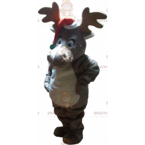 Costume da mascotte BIGGYMONKEY™ da renna natalizia con