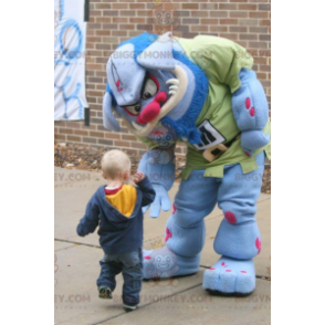 BIGGYMONKEY™ Blue and Pink Monster Ogre Mascot Costume –