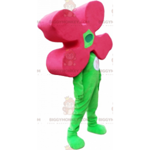 BIGGYMONKEY™ Maskotdräkt Grön man med blomhuvud - BiggyMonkey