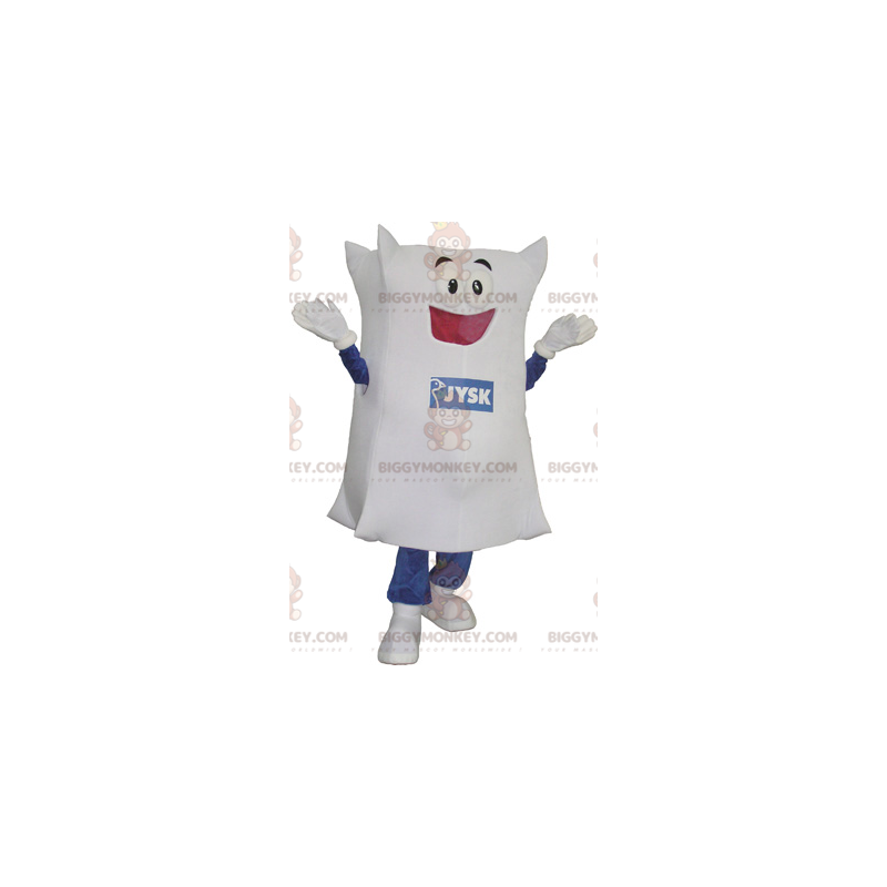 Costume da mascotte Giant White Pillow BIGGYMONKEY™. Cuscino