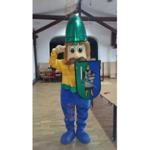 Schnauzbärtiges Wikinger-BIGGYMONKEY™-Maskottchen-Kostüm mit
