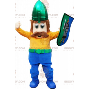 Schnauzbärtiges Wikinger-BIGGYMONKEY™-Maskottchen-Kostüm mit