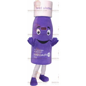 Purple Flask BIGGYMONKEY™ Mascot Costume. Lotion BIGGYMONKEY™