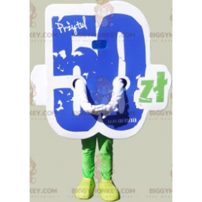 Sneeuwpop BIGGYMONKEY™ mascottekostuum uitverkoop. BIGGYMONKEY™