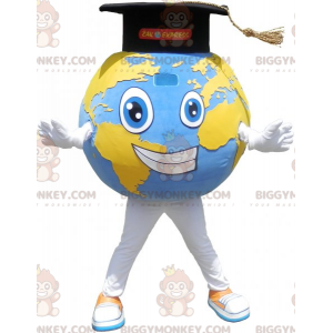 Costume de mascotte BIGGYMONKEY™ de planète terre géante avec