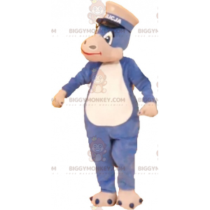 Fantasia de mascote de dinossauro BIGGYMONKEY™ cinza e rosa –