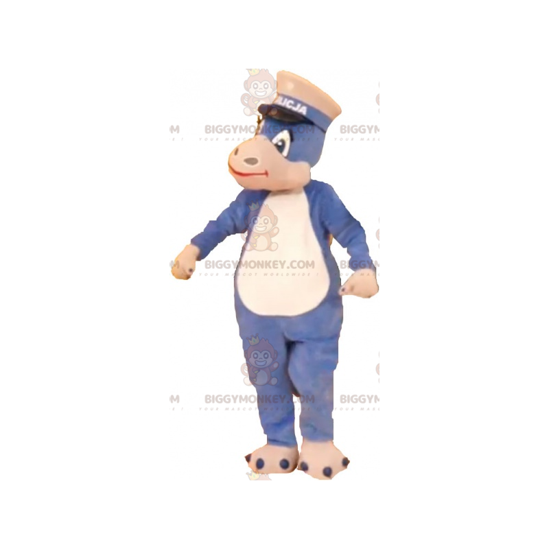 Costume mascotte BIGGYMONKEY™ dinosauro creatura grigia e rosa