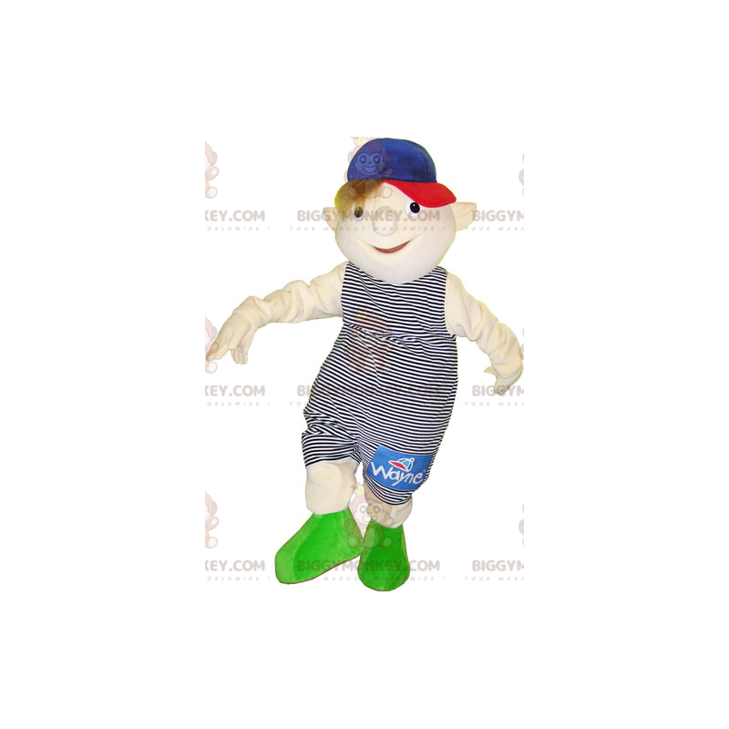 Traje de mascote Little Boy BIGGYMONKEY™ vestindo roupa