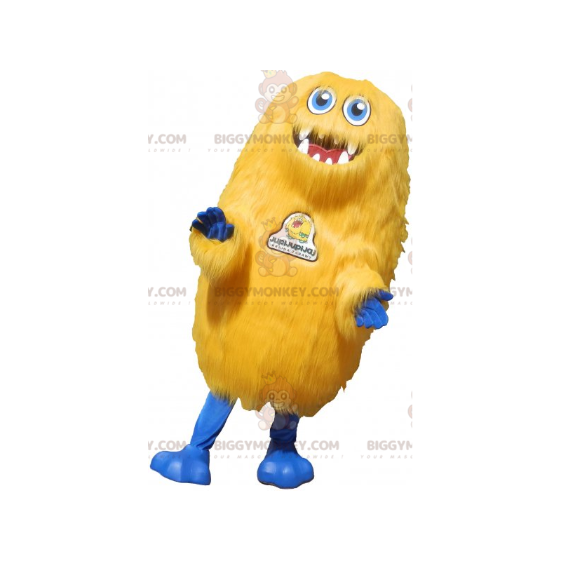 Costume da mascotte grande mostro giallo BIGGYMONKEY™. Costume