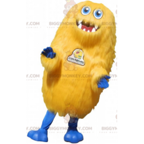 Costume da mascotte grande mostro giallo BIGGYMONKEY™. Costume