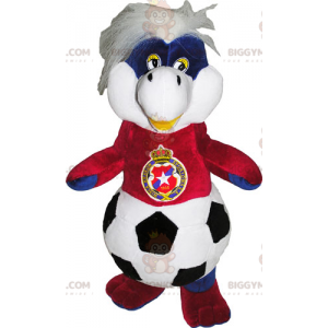 Disfraz de mascota de peluche BIGGYMONKEY™ con cuerpo de globo