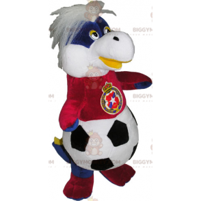 Costume de mascotte BIGGYMONKEY™ peluche avec un corps ballon