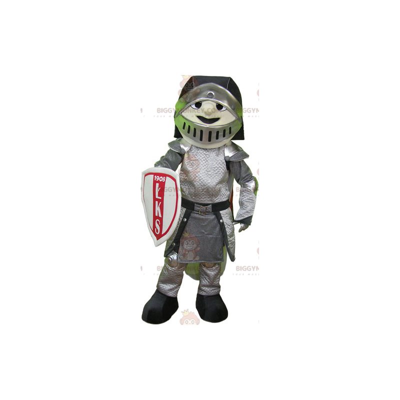 Costume de mascotte BIGGYMONKEY™ de chevalier en armure avec