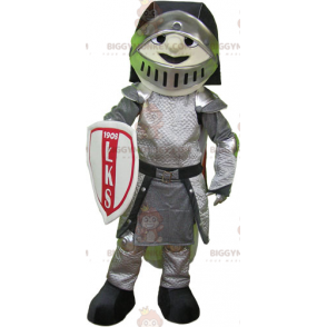 BIGGYMONKEY™ Mascot Costume Knight in Armor with Helmet and