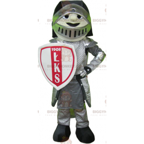 BIGGYMONKEY™ Mascot Costume Knight in Armor with Helmet and