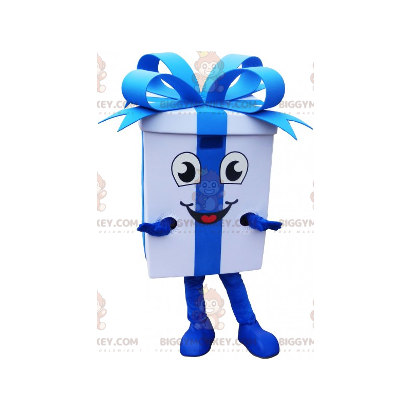 Duży kostium maskotki BIGGYMONKEY™ ze śliczną niebieską wstążką