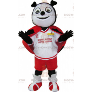 Costume de mascotte BIGGYMONKEY™ de coccinelle rouge noire et