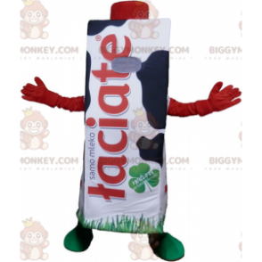 Costume de mascotte BIGGYMONKEY™ de brique de lait géante