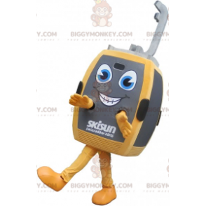 Gray and Yellow Cable Car Cabin BIGGYMONKEY™ Mascot Costume –