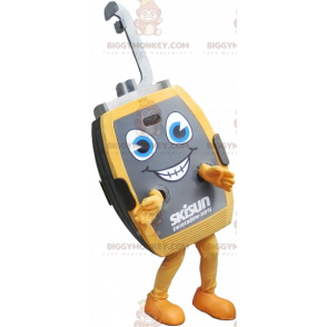 Gray and Yellow Cable Car Cabin BIGGYMONKEY™ Mascot Costume -