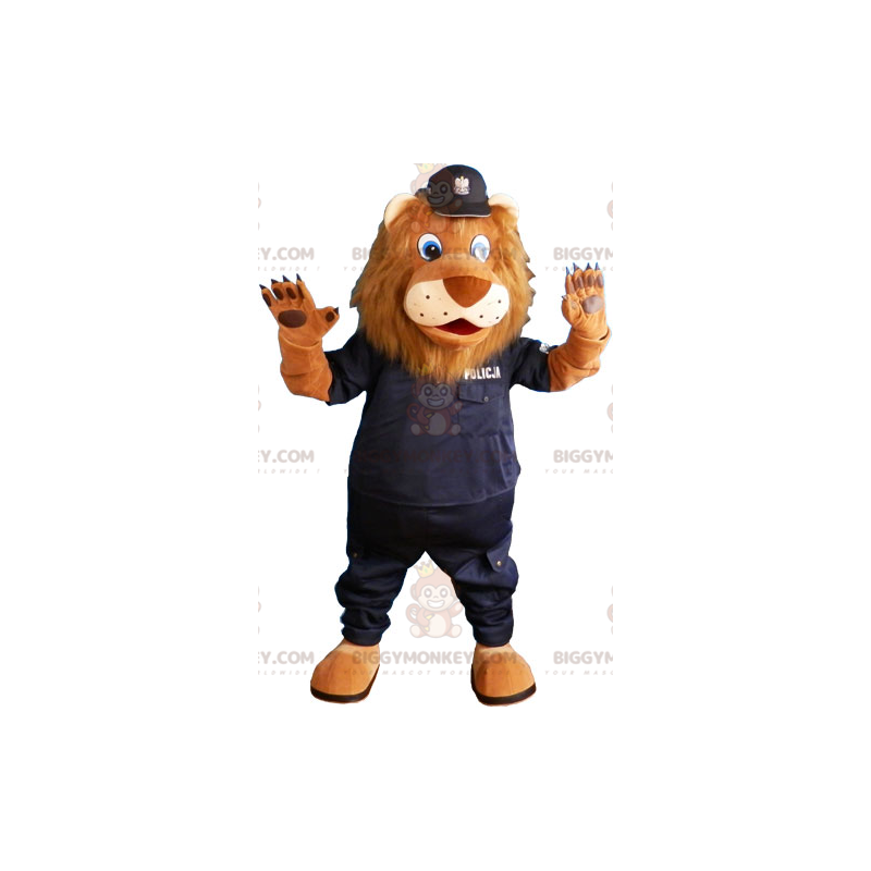 BIGGYMONKEY™ Costume da mascotte Leone marrone in costume da