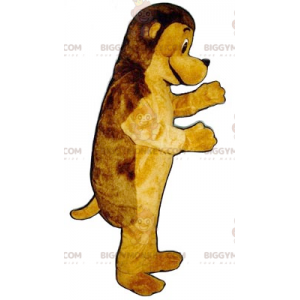 Disfraz de mascota erizo marrón y amarillo BIGGYMONKEY™ -