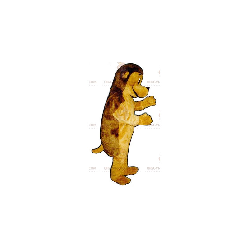 Disfraz de mascota erizo marrón y amarillo BIGGYMONKEY™ -