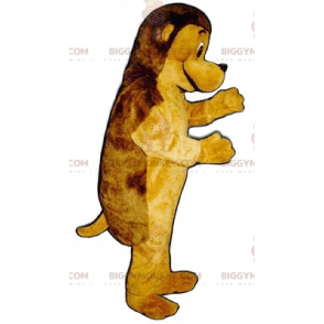 Traje de mascote de ouriço marrom e amarelo BIGGYMONKEY™ –