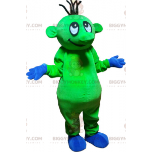 Funny Flashy Green Alien BIGGYMONKEY™ Mascot Costume -